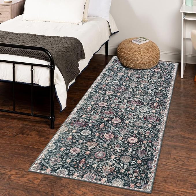 Lahome Moroccan Trellis Washable Runner Rug, 2x6 Kitchen Runners - Image 4