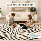 YIHOUSE 2×6 Ft Hallway Runner Rugs: Washable Zebra Striped Kitchen Rug - Image 7