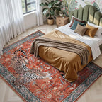 Moynesa Leopard Washable Rugs, 8x10 Area Rugs - Image 8