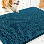 Smiry Dog Door Mat for Muddy Paws 30x20, Absorbent Dirt Trapper, Non-Slip by Smiry