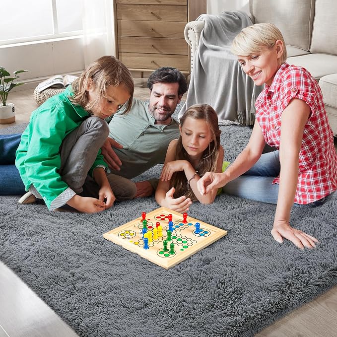 Shag Runner Rug for Bedroom Living Room 2x6 Upgrade Non-Slip Fluffy Soft - Image 9