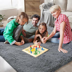 Shag Runner Rug for Bedroom Living Room 3x7 Upgrade Non-Slip Fluffy Soft - Image 9