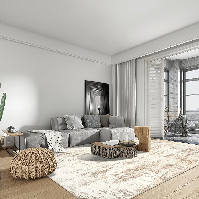 8x10 Area Rugs Washable Rug: Modern Abstract Living Room Rug Soft Anti-Skid - Image 4