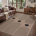 Tangsoo Rainbow Easy Jute Area Rug 4x6 Washable Rug by Tangsoo