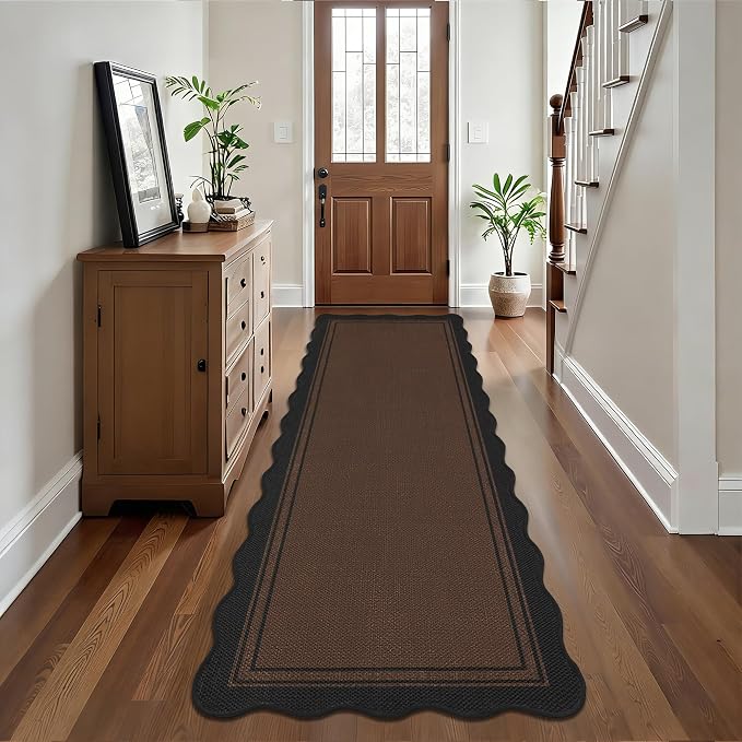 Easy Jute Kitchen Runner 2x6 Kitchen Runner Rug Washable Non Slip Outdoor Rug - Image 8