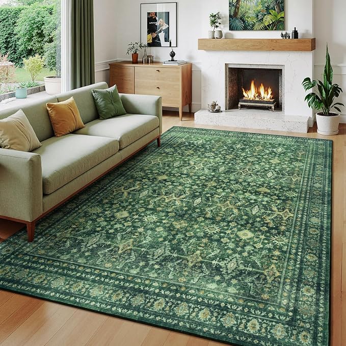 Lessymo 5x8 Washable Area Rug by Lessymo