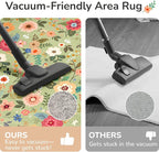 8x10 Area Rugs for Living Room Vacuum-Friendly Machine Washable Area Rug Flower - Image 2