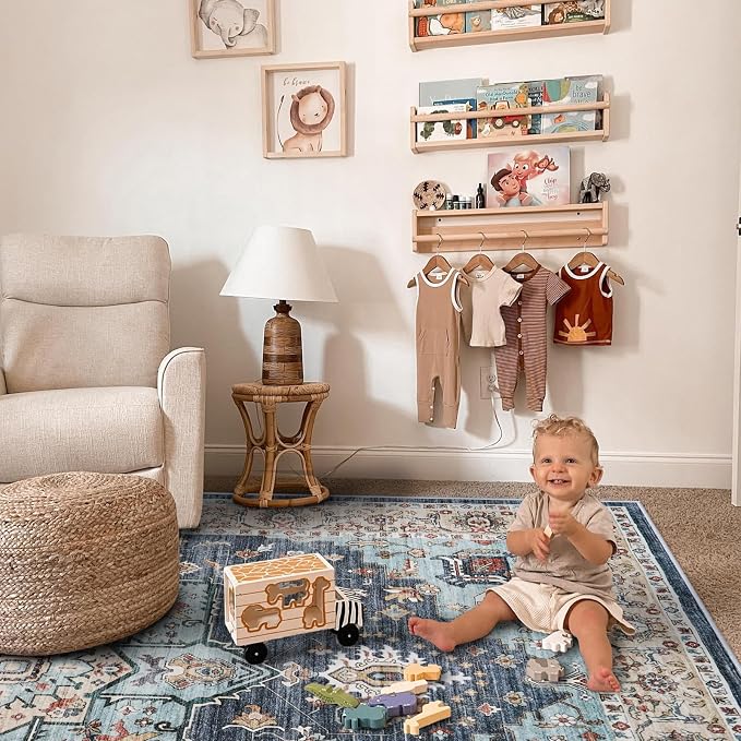 Washable Oriental Hallway Runner Rug - Image 5