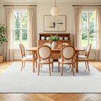 Pauwer 8x10 Washable Area Rugs for Living Room Modern White Solid Color Soft - Image 8