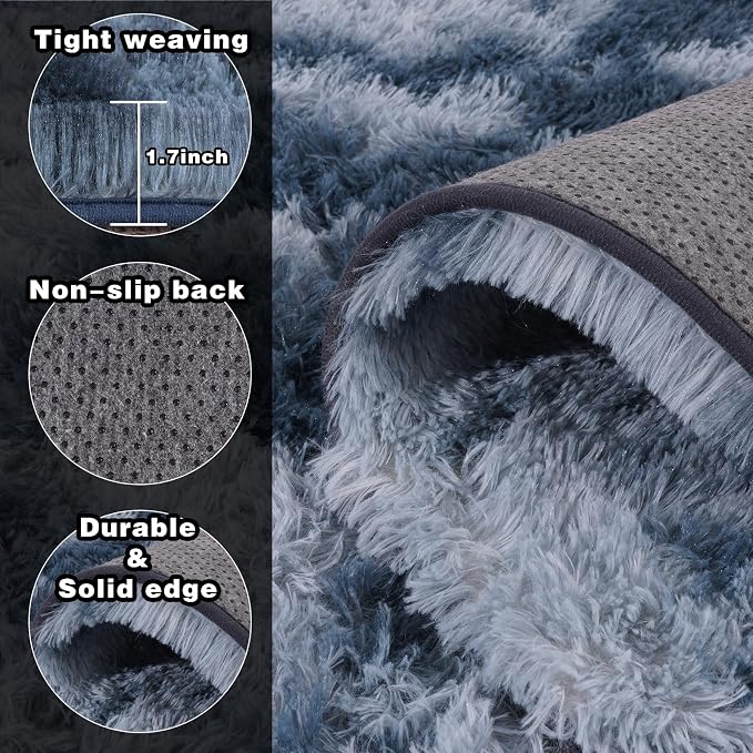 8x10 Area Rugs for Living Room, Ultra Soft Fluffy Large Shaggy Rug Carpet for - Image 5