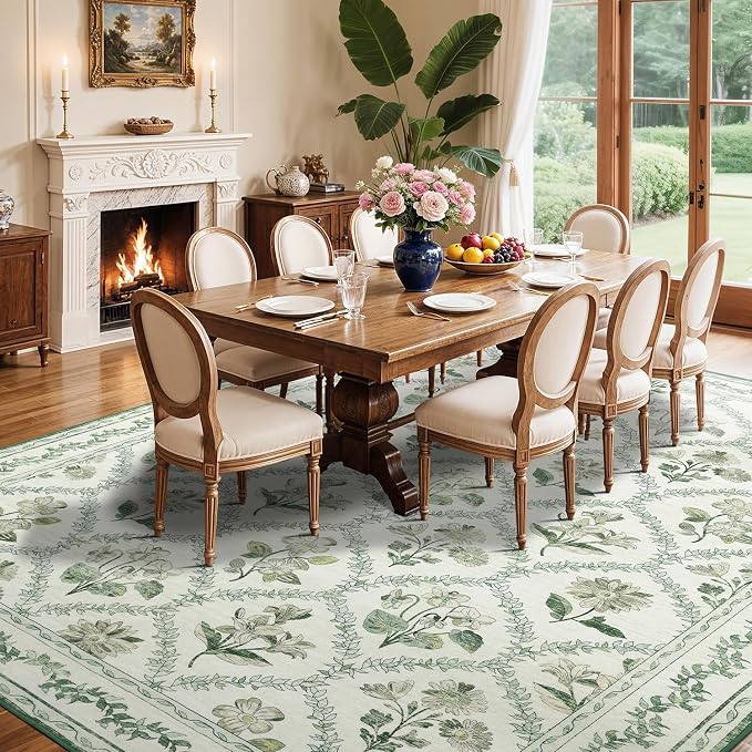 LIANLAM Checkered Rug 8x10 Area Rugs - Image 4