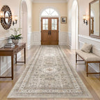Vintage Hallway Runner Rug 3x10: Large Soft Washable Entryway by COTILED