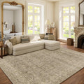 Machine Washable Rugs for Living Room: 6x9 Area Rugs for Bedroom Vintage Stain by palohom