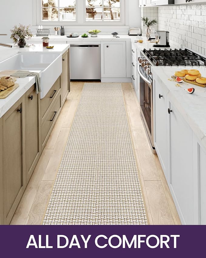 DEXI Hallway Runner Rug 2'4"x8', Non Slip Rubber Backed Runners Carpet - Image 8