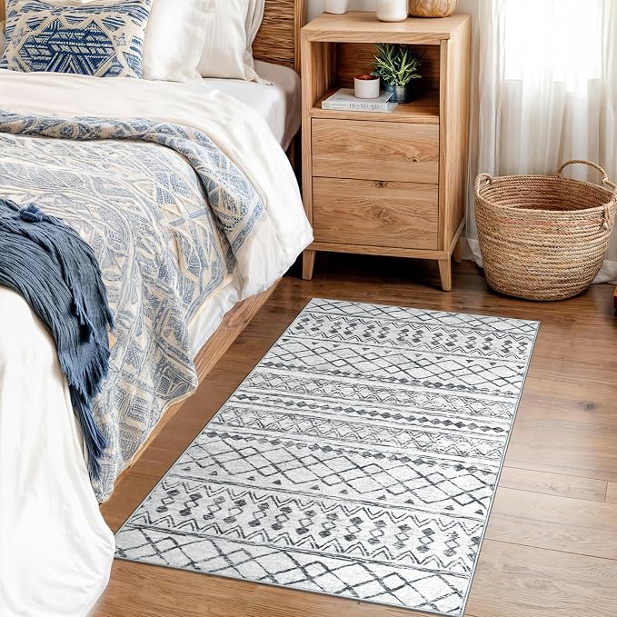 KUTA Washable Non-Slip Rugs for Entryway 2x3, Ultra Soft Vintage Geometric - Image 4