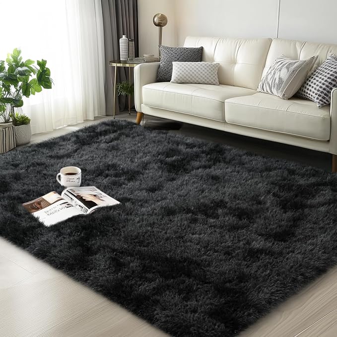 Mugorn 3x5 Rugs for Bedroom, Fluffy Area Rugs for Living Room, Soft Shag Kids by MUGORN
