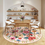 RELEANY Floral 8ft Area Rugs Washable Print Boho Cute Carpet Non Slip Flower - Image 6