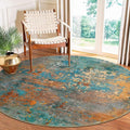 Lahome Modern Abstract 6ft Round Rug by Lahome