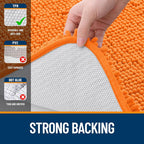 OLANLY Bathroom Runner Rugs 70x24, Extra Soft Absorbent Chenille Bath Rugs - Image 6