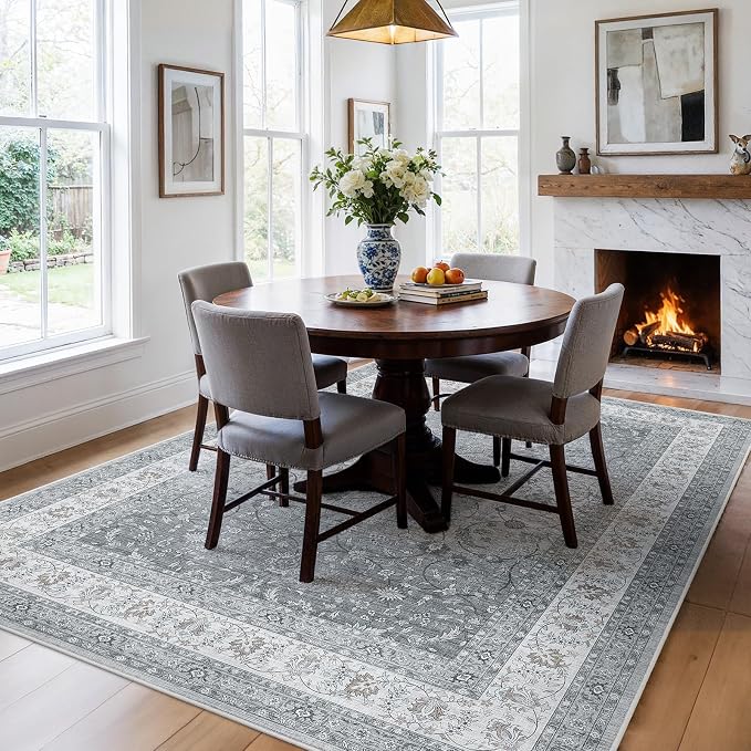 AMADA HOMEFURNISHING 5x7 Area Rugs, Washable Living Room Rug - Image 8
