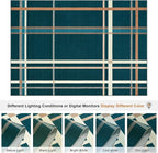 Terrug Plaid Area Rug for Bedroom, Soft Low Pile Stain Resistance Abstract - Image 4