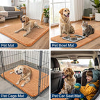 Smiry Dog Door Mat for Muddy Paws 71x46, Absorbent Dirt Trapper, Non-Slip - Image 6