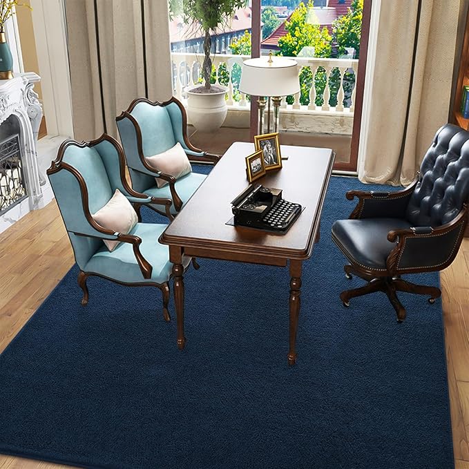 Pettop 5x7 ft Navy Blue Area Rugs - Image 6