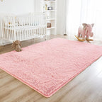 Litanika 4x6 Shag Area Rug for Living Room Bedroom, Non-Shedding Modern Indoor - Image 2