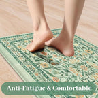 KIMODE Anti Fatigue Mats for Kitchen Floor, 17.3"x29"+17.3"x47" Farmhouse - Image 3