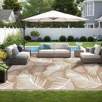 Pauwer Waterproof Outdoor Rug 9x12, Reversible Plastic Straw Patio Camping Rug - Image 6