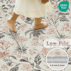 9x12 Area Rugs Washable Rug: Large Boho Living Room Rug Soft Non-Slip Low Pile - Image 6