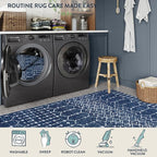 Lahome Moroccan Living Room Rug 9x12 Non-Slip Washable Ultra-Thin Soft Large - Image 4