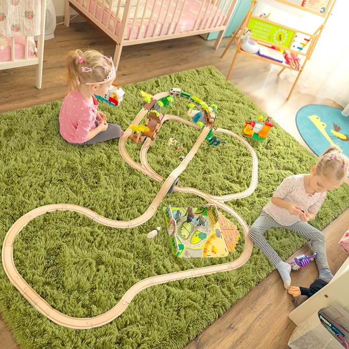 LOCHAS Ultra Soft Indoor Modern Area Rugs Fluffy Living Room Carpets - Image 6