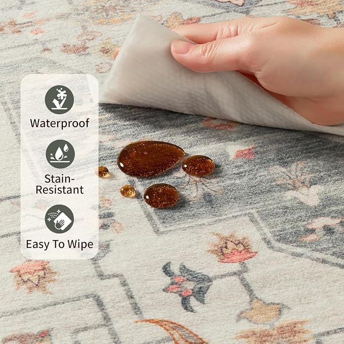 Rugxara 6x9 Tapue Washable Area Rug - Image 9