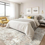 Area Rug Living Room Rugs: 5x7 Washable Large Abstract Modern Soft Stain - Image 4