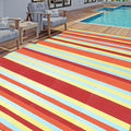 HUGEAR Outdoor Waterproof Rug 8'x10' Plastic Straw Rugs Washable Reversible by HUGEAR
