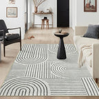 Lahome Abstract Bedroom Rug, Soft 4x6 Rug Ultra-Thin Washable Area Rugs by Lahome