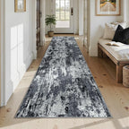 RELEANY Washable Area Rugs 3x12 Non-Slip Modern Abstract Soft - Image 2
