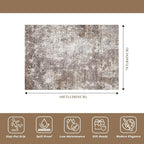 7x10 Living Room Area Rug – Washable Non-Slip Soft Carpet - Image 2