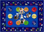 Large Classroom Rug, 6.56Ft ×9Ft Kids ABC Rugs by Bodoniy