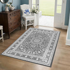 Lessymo 3 x 5 Area Rugs for Living Room- Machine Washable Area Rugs Boho Faux by Lessymo
