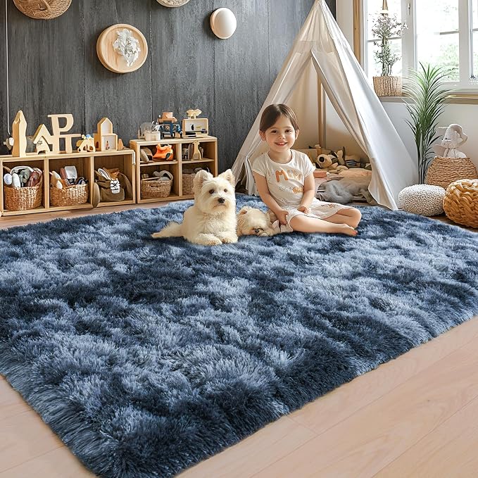 Area Rugs 9x12 for Living Room, Ultra Soft Fluffy Rugs for Bedroom, Non-Slip - Image 2