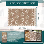 4x6 Covered Outdoor Patio Rug - Image 7