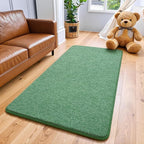 Keeko 2x4 Green Runner Rug, Indoor Bedroom Hallway Entryway Small Area Rugs Non by Keeko