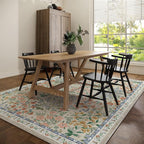 Machine Washable Rugs for Living Room: 8x10 Area Rugs for Bedroom Vintage Stain - Image 4