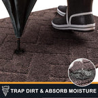 PURRUGS Dirt Trapping Door Mat 32" x 70", Non-Slip Machine Washable Entry Rug - Image 5