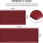 HappyTrends 2 PCS Kitchen Mat Cushioned Anti-Fatigue Floor Mat, Heavy Duty - Image 2