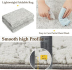 8x10 Fluffy Area Rug Grey Shag Neutral Carpet - Image 8