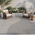 AMOAMI Outdoor Rug Patio Rug 6x9 ft Quick Dry Flatweave Textured Machine by AMOAMI