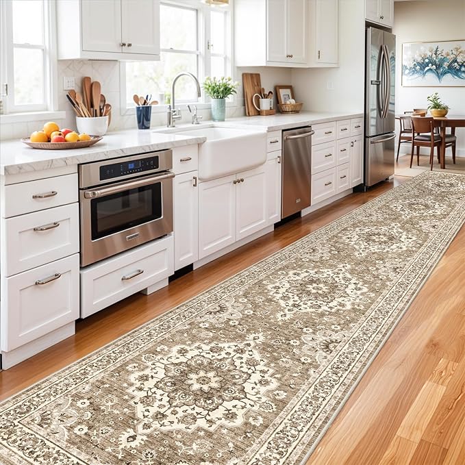 Washable Oriental Hallway Runner Rug - Image 2